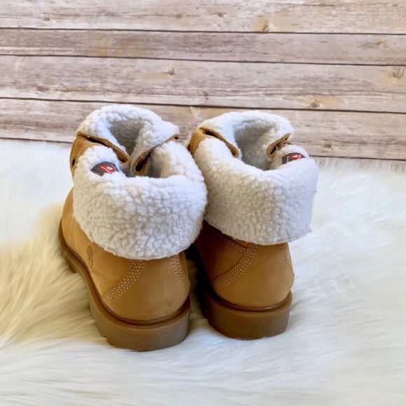 Timberland Linden Woods WP Fleece Fold Down Boots - Picture 4 of 8